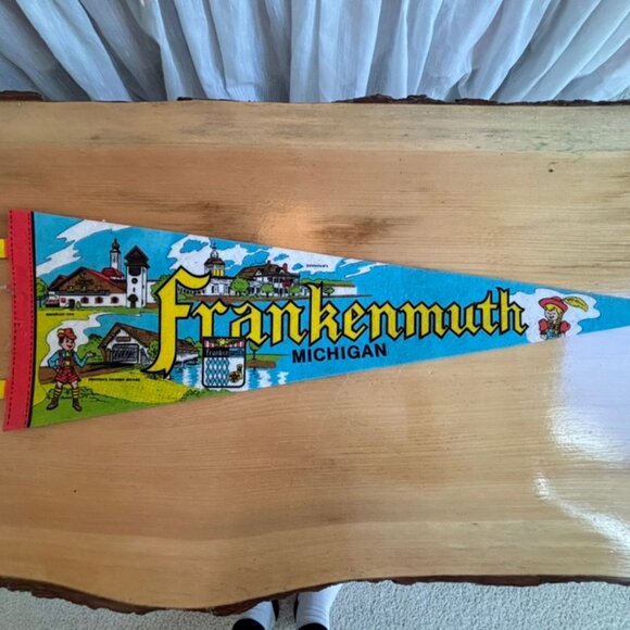 Frankenmuth Michigan Felt Flag Pennant - Picture 2 of 10